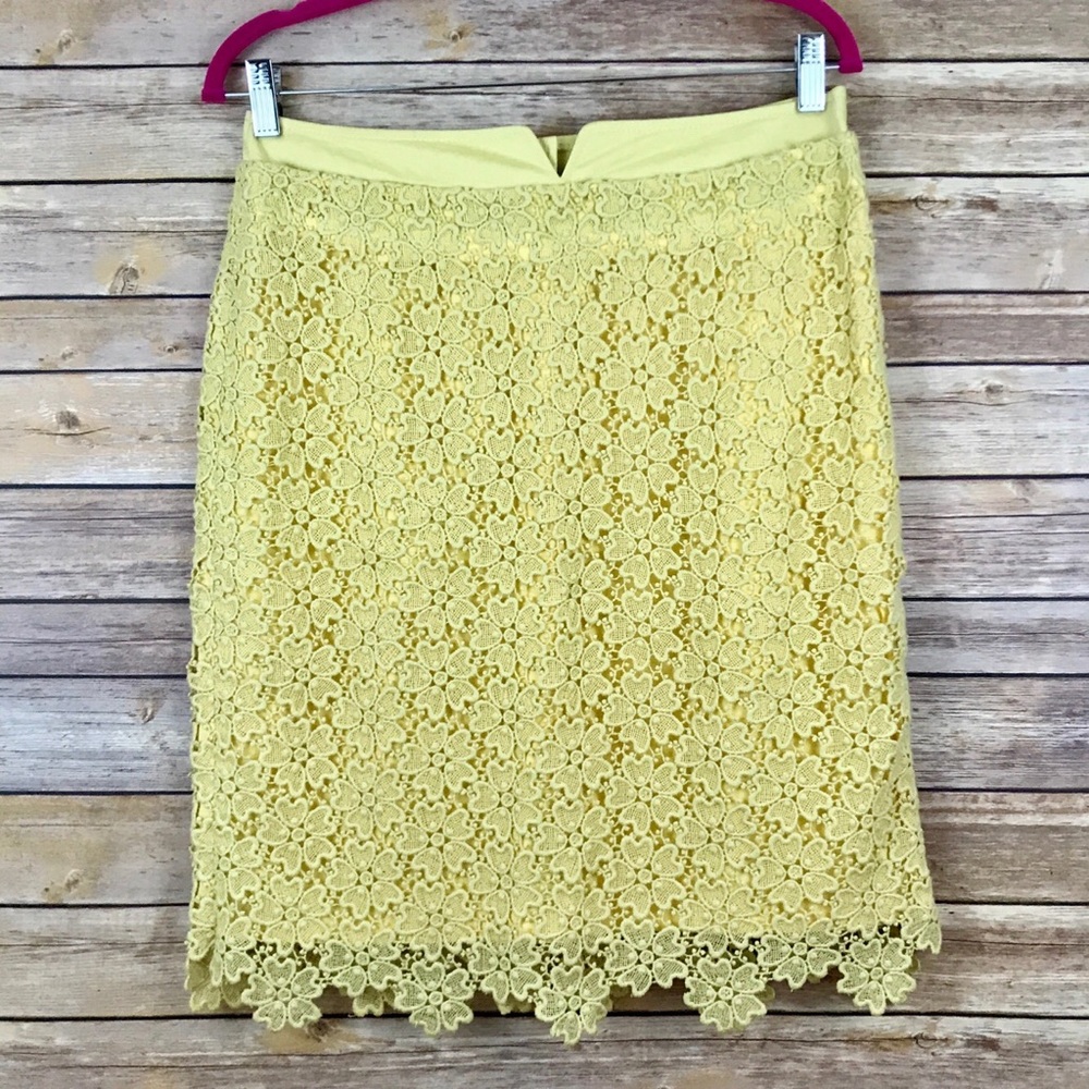 Anthro Elevenses Lace Skirt